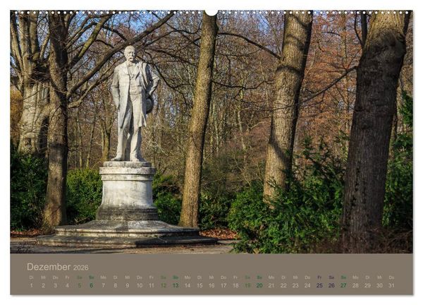 Produktbild: Gro&szlig;er Tiergarten Berlin - Von Dichtern und Komponisten (Wandkalender 2026 DIN A2 quer), CALVENDO Monatskalender