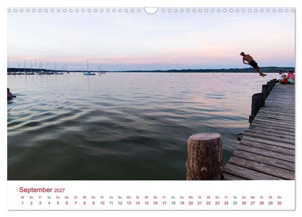 Produktbild: Hier f&uuml;hle ich mich zuhause - Landsberg am Lech und Ammersee (Wandkalender 2027 DIN A3 quer), CALVENDO Monatskalender