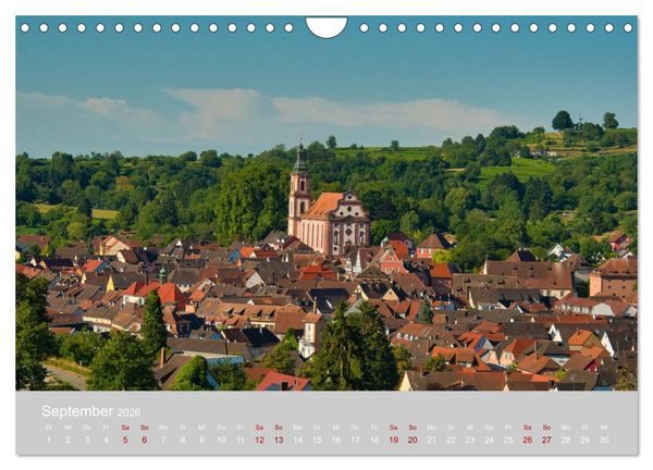 Produktbild: Ettenheim - Perle der Ortenau (Wandkalender 2026 DIN A4 quer), CALVENDO Monatskalender