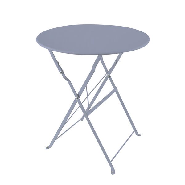 Produktbild: HTI-Living Gartentisch Basil Metall rund klappbar Grau Gartentisch Basil Metall rund klappbar Grau