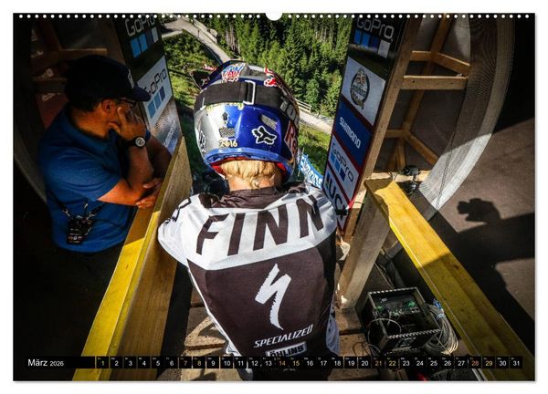 Produktbild: Downhill Racing (hochwertiger Premium Wandkalender 2026 DIN A2 quer), Kunstdruck in Hochglanz