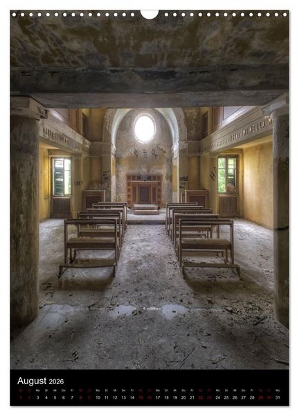 Produktbild: Lost Places - Verlassene Kirchen (Wandkalender 2026 DIN A3 hoch), CALVENDO Monatskalender
