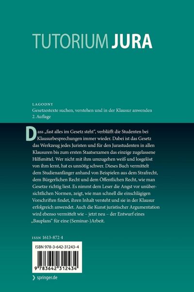 Produktbild: Gesetzestexte suchen, verstehen und in der Klausur anwenden