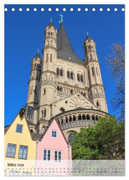 Produktbild: Altes K&ouml;ln (Tischkalender 2026 DIN A5 hoch), CALVENDO Monatskalender