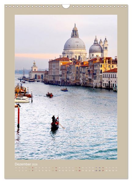 Produktbild: Erlebe mit mir Venedig im Winter (Wandkalender 2026 DIN A3 hoch), CALVENDO Monatskalender