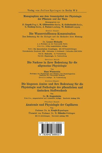 Produktbild: Elektrophysiologie der Pflanzen
