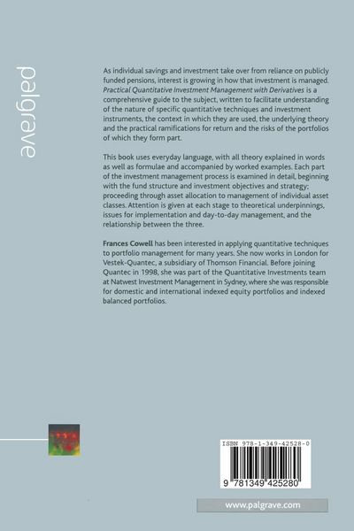Produktbild: Practical Quantitative Investment Management with Derivatives