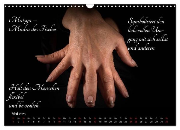 Produktbild: Mudras / 2026 (Wandkalender 2026 DIN A3 quer), CALVENDO Monatskalender