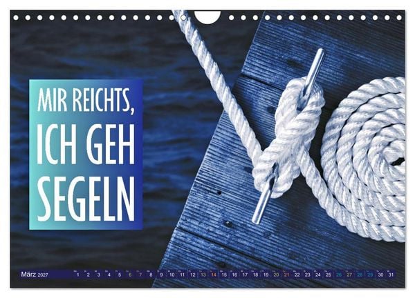 Produktbild: Segeln - mit einem Augenzwinkern (Wandkalender 2027 DIN A4 quer), CALVENDO Monatskalender