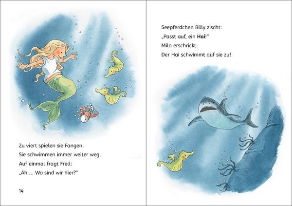 Produktbild: Lesel&ouml;wen 1. Klasse - Das Meerm&auml;dchen und der versunkene Schatz