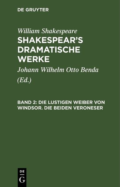 Produktbild: Die lustigen Weiber von Windsor. Die beiden Veroneser