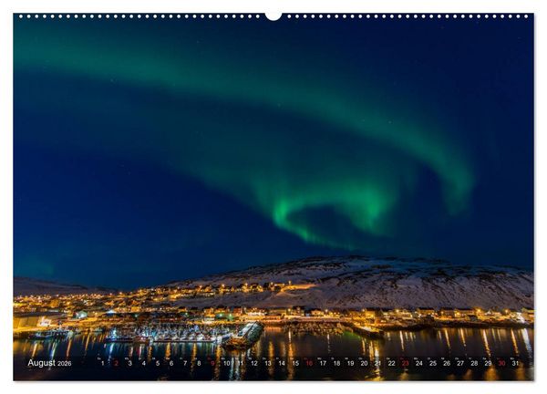 Produktbild: Nordlichter Europas (hochwertiger Premium Wandkalender 2026 DIN A2 quer), Kunstdruck in Hochglanz