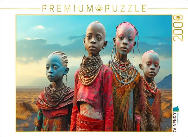 Produktbild: CALVENDO Puzzle Surrealismus trifft Massai-Kultur | 2000 Teile Lege-Gr&ouml;&szlig;e 90x67cm Foto-Puzzle f&uuml;r gl&uuml;ckliche Stunden