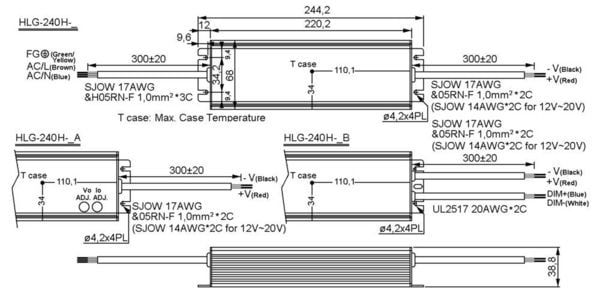 Produktbild: MEAN WELL LED-Treiber 240W 5A nicht dimmbar 1St.