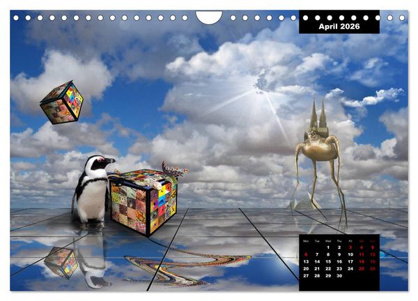 Produktbild: Dray's Re-Masters (Wall Calendar 2026 DIN A4 landscape), CALVENDO 12 Month Wall Calendar