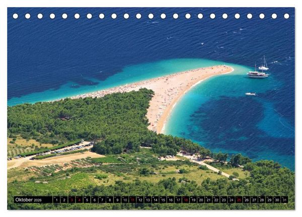 Produktbild: Kroatien (Tischkalender 2026 DIN A5 quer), CALVENDO Monatskalender