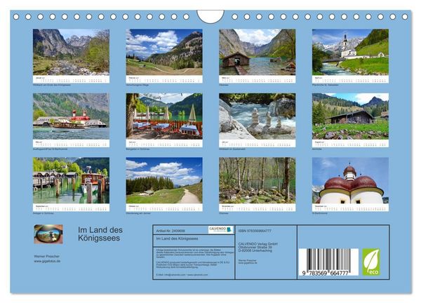 Produktbild: Im Land des K&ouml;nigssees (Wandkalender 2027 DIN A4 quer), CALVENDO Monatskalender