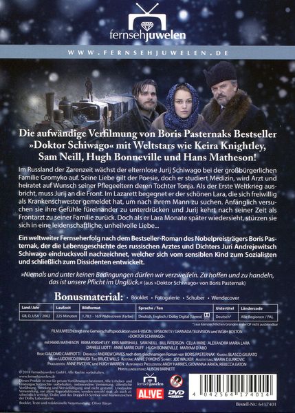 Produktbild: Doktor Schiwago - TV-Zweiteiler [2 DVDs]