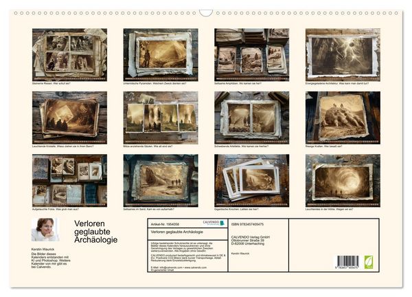Produktbild: Verloren geglaubte Arch&auml;ologie (Wandkalender 2026 DIN A2 quer), CALVENDO Monatskalender