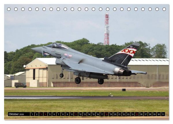Produktbild: Augenblicke in der Luft: Eurofighter Typhoon (Tischkalender 2026 DIN A5 quer), CALVENDO Monatskalender