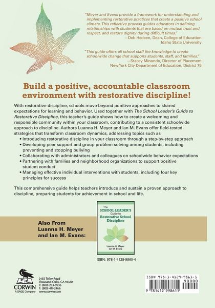 Produktbild: The Teacher's Guide to Restorative Classroom Discipline