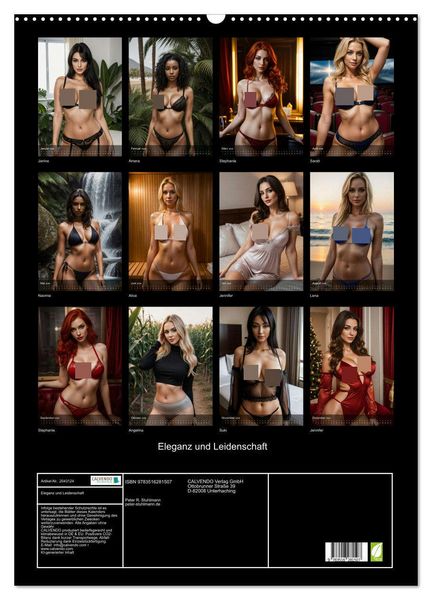Produktbild: Eleganz und Leidenschaft (Wandkalender 2026 DIN A2 hoch), CALVENDO Monatskalender