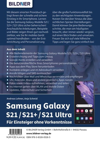 Samsung Galaxy S21 / S21+ / S21 Ultra - Für Einsteiger ohne Vorkenntnisse