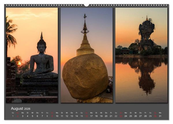 Produktbild: MEDITATION Zeit f&uuml;r mich (Wandkalender 2026 DIN A2 quer), CALVENDO Monatskalender