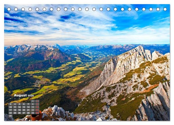 Produktbild: Die weiten T&auml;ler im Salzburger Land (Tischkalender 2026 DIN A5 quer), CALVENDO Monatskalender