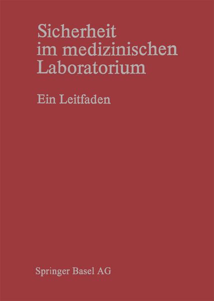 Sicherheit im medizinischen Laboratorium, Taschenbuch von Bütler, Springer Basel, 9783764308421