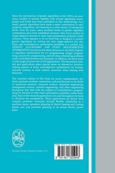 Produktbild: Genetic Algorithms and Fuzzy Multiobjective Optimization