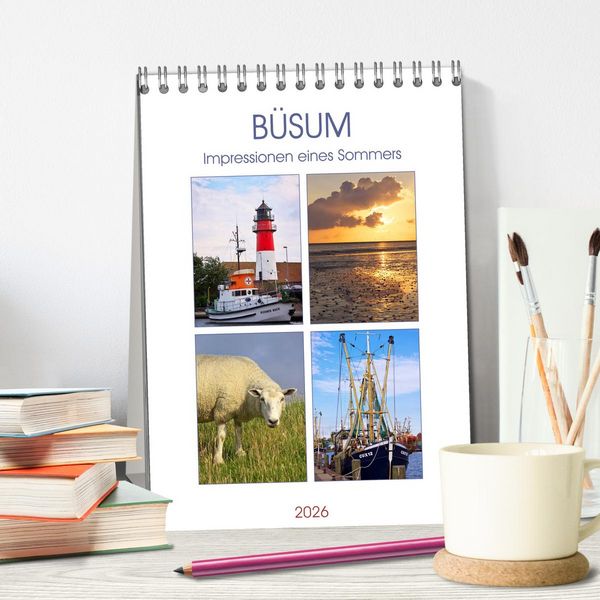 Produktbild: B&uuml;sum - Impressionen eines Sommers (Tischkalender 2026 DIN A5 hoch), CALVENDO Monatskalender