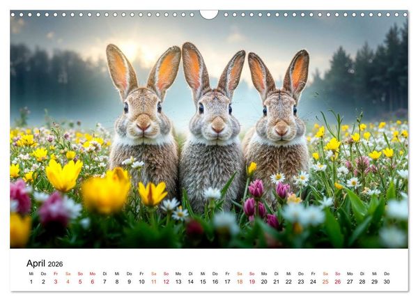 Produktbild: Tierische Jahreszeiten (Wandkalender 2026 DIN A3 quer), CALVENDO Monatskalender