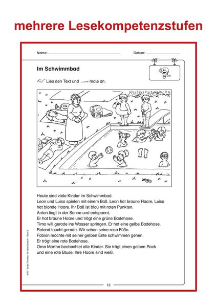 Produktbild: Ich lese Deutsch Band 3