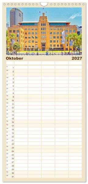 Produktbild: Familienplaner 2027 - Sydney - beeindruckende Metropole mit 5 Spalten (Wandkalender, 21 x 45 cm) CALVENDO