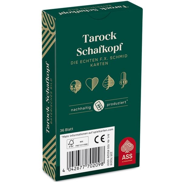 Produktbild: Schafkopf/Tarock, bayerisches Bild, in Faltschachtel