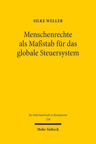 Produktbild: Menschenrechte als Ma&szlig;stab f&uuml;r das globale Steuersystem