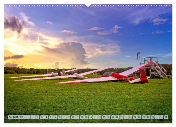 Produktbild: Segelflug, ein St&uuml;ck Freiheit (hochwertiger Premium Wandkalender 2026 DIN A2 quer), Kunstdruck in Hochglanz