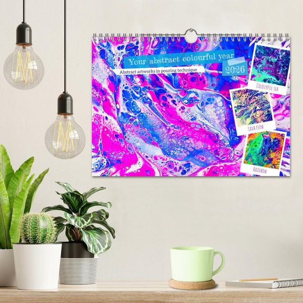 Produktbild: Your abstract colourful year (Wall Calendar 2026 DIN A4 landscape), CALVENDO 12 Month Wall Calendar