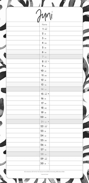 Produktbild: Termine für 2 Black and White 2026 Familienplaner - Timer - Termin-Planer - Couple-Kalender - Familien-Kalender - 22x45