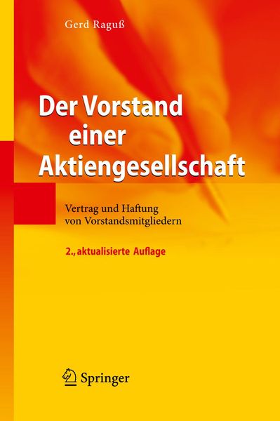 Produktbild: Der Vorstand einer Aktiengesellschaft