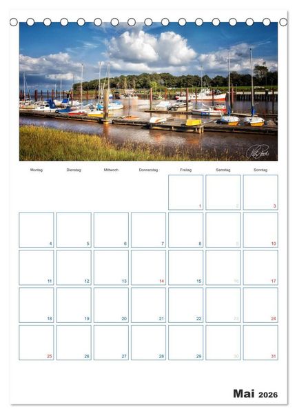Produktbild: Friesland - Nordseebad Dangast (Tischkalender 2026 DIN A5 hoch), CALVENDO Monatskalender
