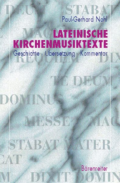 Produktbild: Lateinische Kirchenmusiktexte