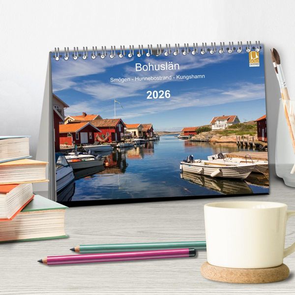 Produktbild: Bohusl&auml;n. Sm&ouml;gen - Hunnebostrand - Kungshamn (Tischkalender 2026 DIN A5 quer), CALVENDO Monatskalender