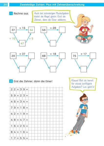 Produktbild: Die Mathe-Helden Rechnen bis 100 2. Klasse