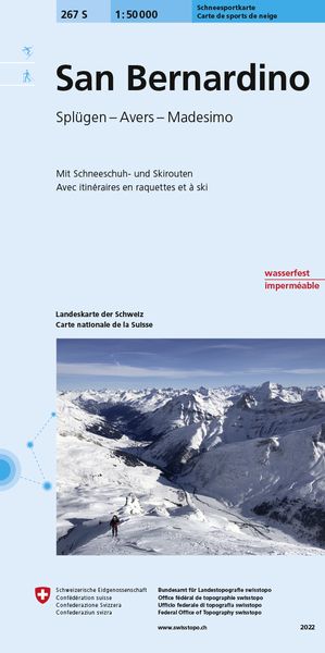 Produktbild: Swisstopo 1 : 50 000 San Bernardino Ski