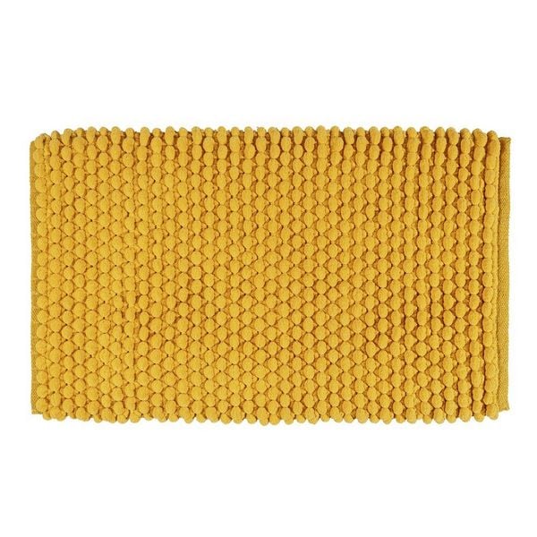 Produktbild: Badteppich Mod. Solivo Senfgelb, 50 x 80 cm, rutschfest und waschbar bis 30 &deg;C