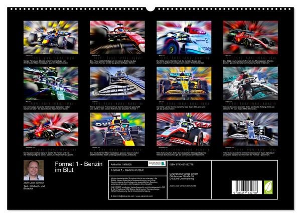 Produktbild: Formel 1 - Benzin im Blut (hochwertiger Premium Wandkalender 2026 DIN A2 quer), Kunstdruck in Hochglanz