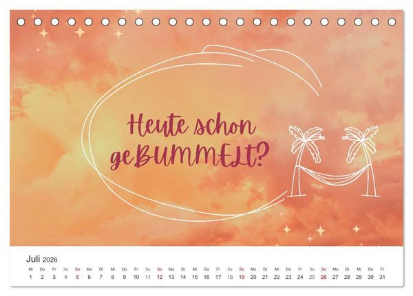 Produktbild: Lass Freude dein Kompass sein (Tischkalender 2026 DIN A5 quer), CALVENDO Monatskalender
