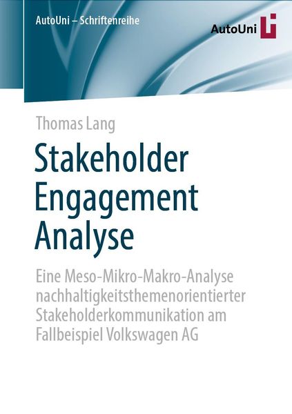 Produktbild: Stakeholder Engagement Analyse
